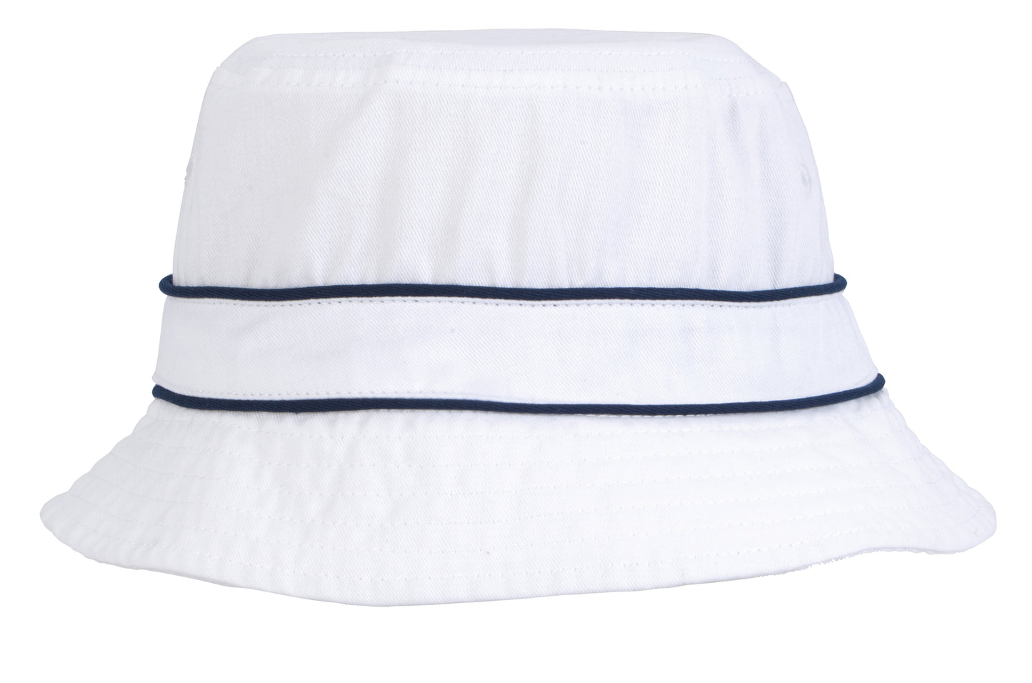 Cotton Bucket Hat with Trim-26275