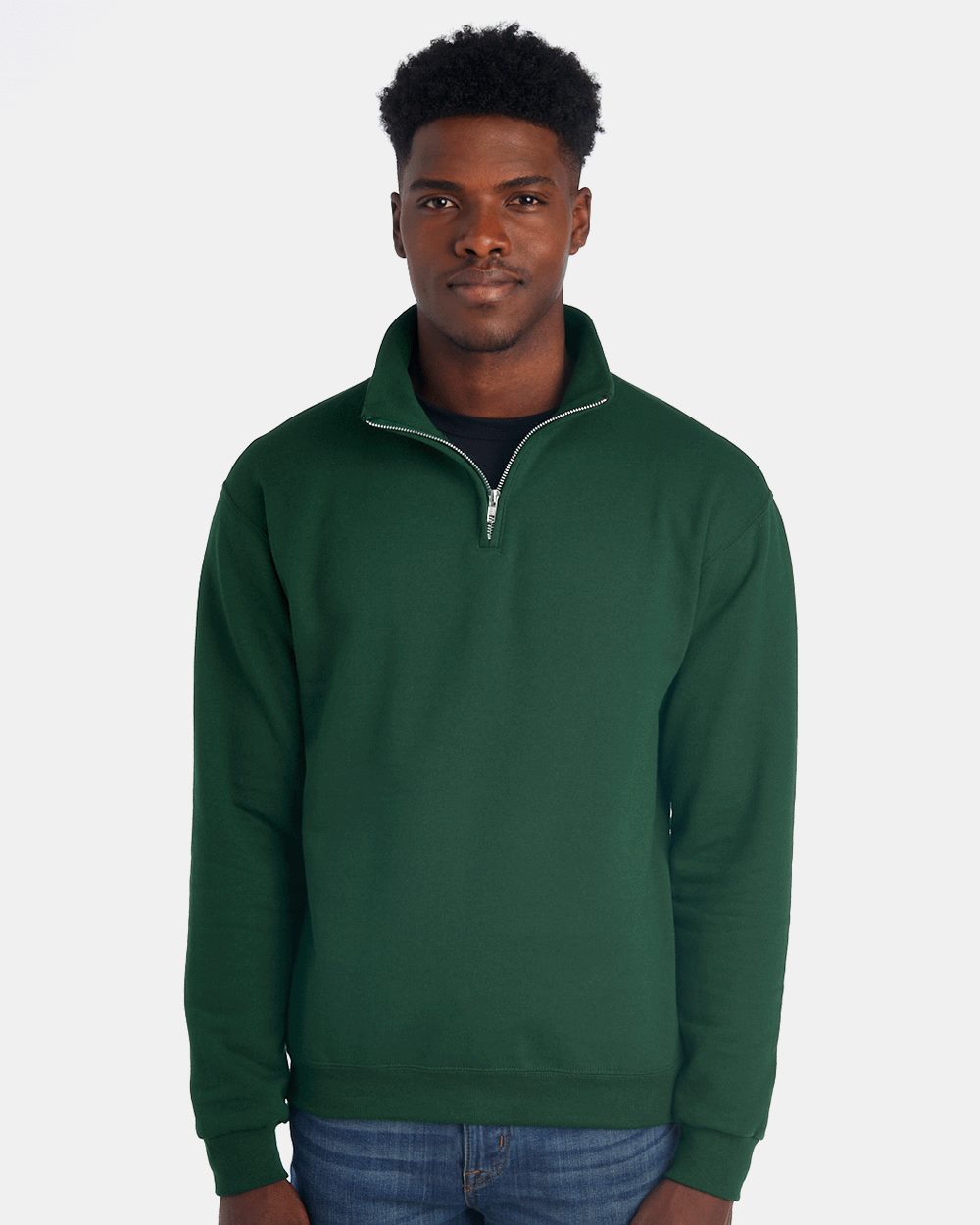 JERZEES Nublend® Cadet Collar Quarter-Zip Sweatshirt - 995MR