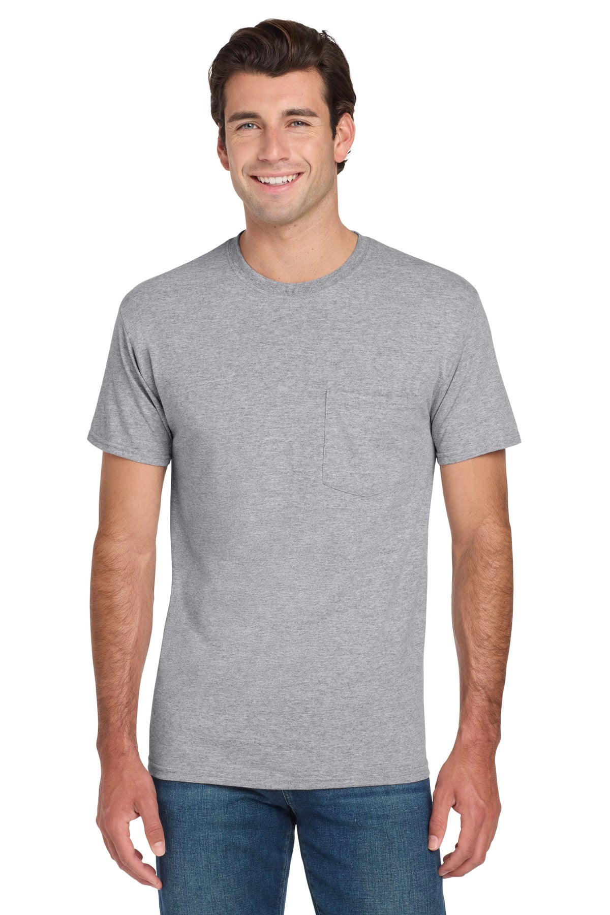 Jerzees? - Dri-Power? 50/50 Cotton/Poly Pocket T-Shirt