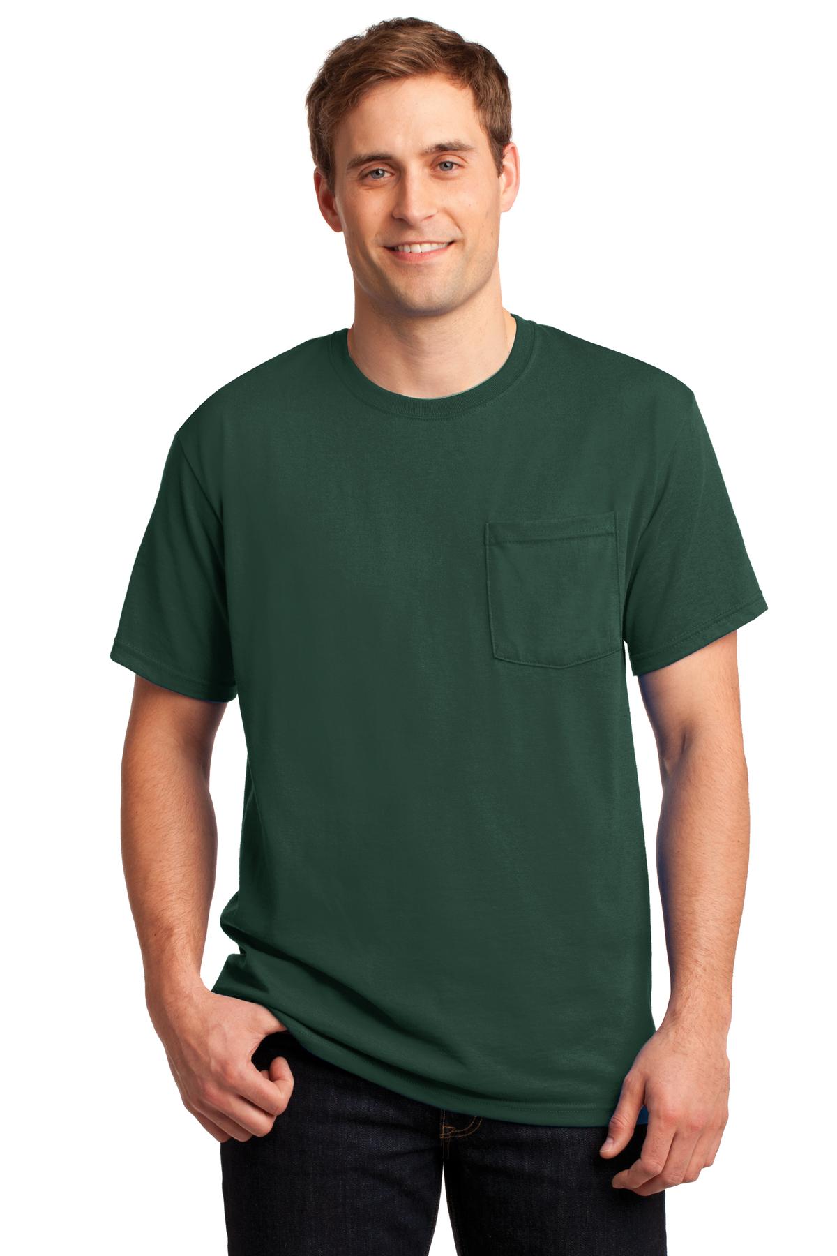 Jerzees? - Dri-Power? 50/50 Cotton/Poly Pocket T-Shirt