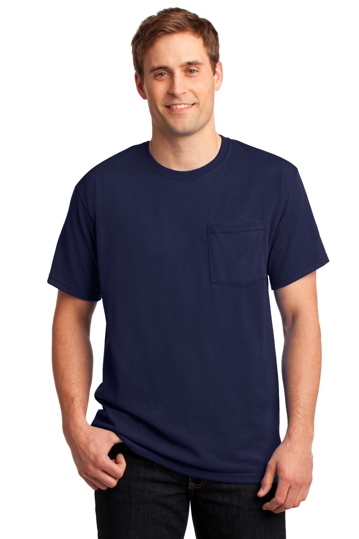 Jerzees? - Dri-Power? 50/50 Cotton/Poly Pocket T-Shirt