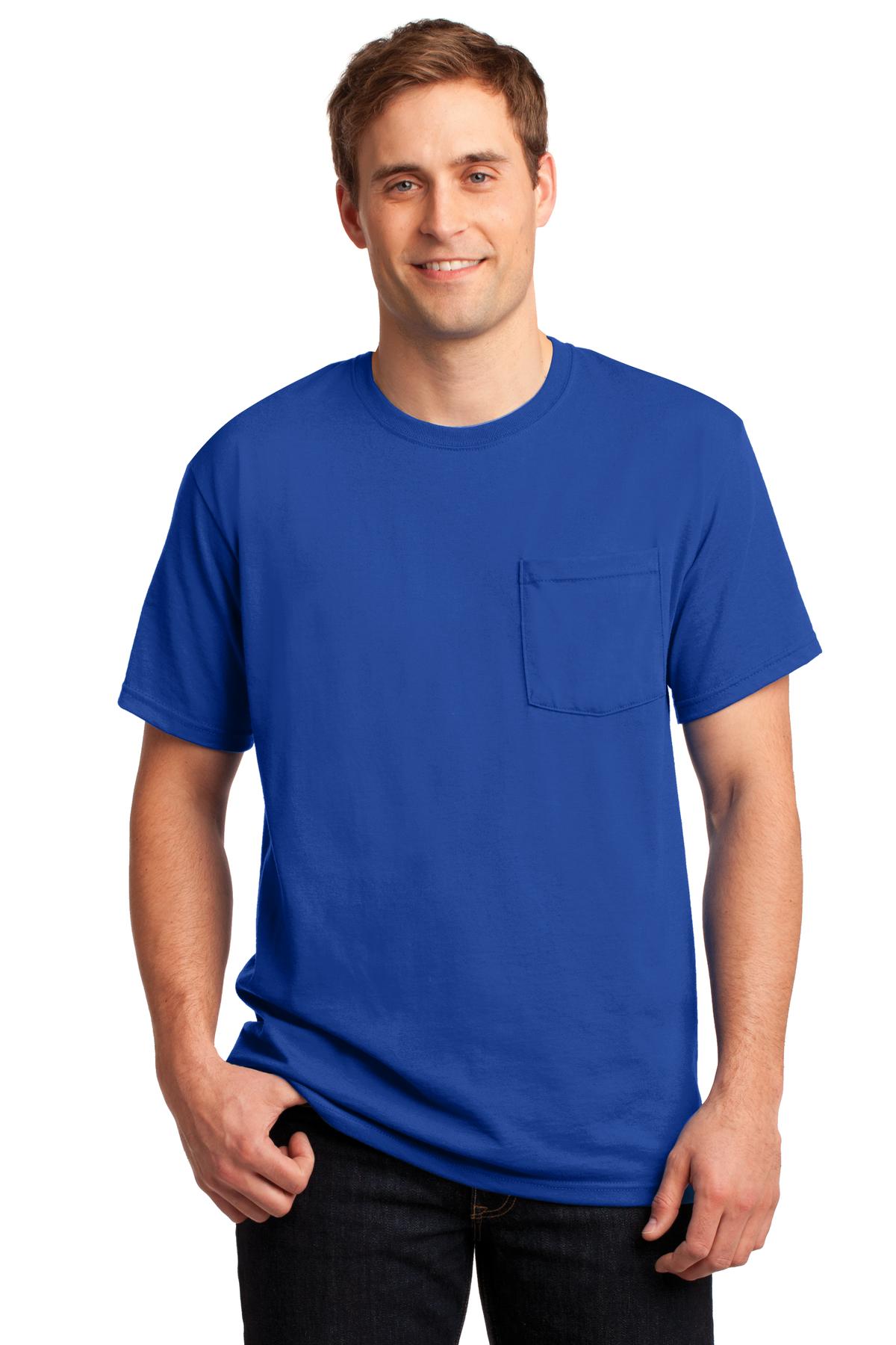 Jerzees? - Dri-Power? 50/50 Cotton/Poly Pocket T-Shirt