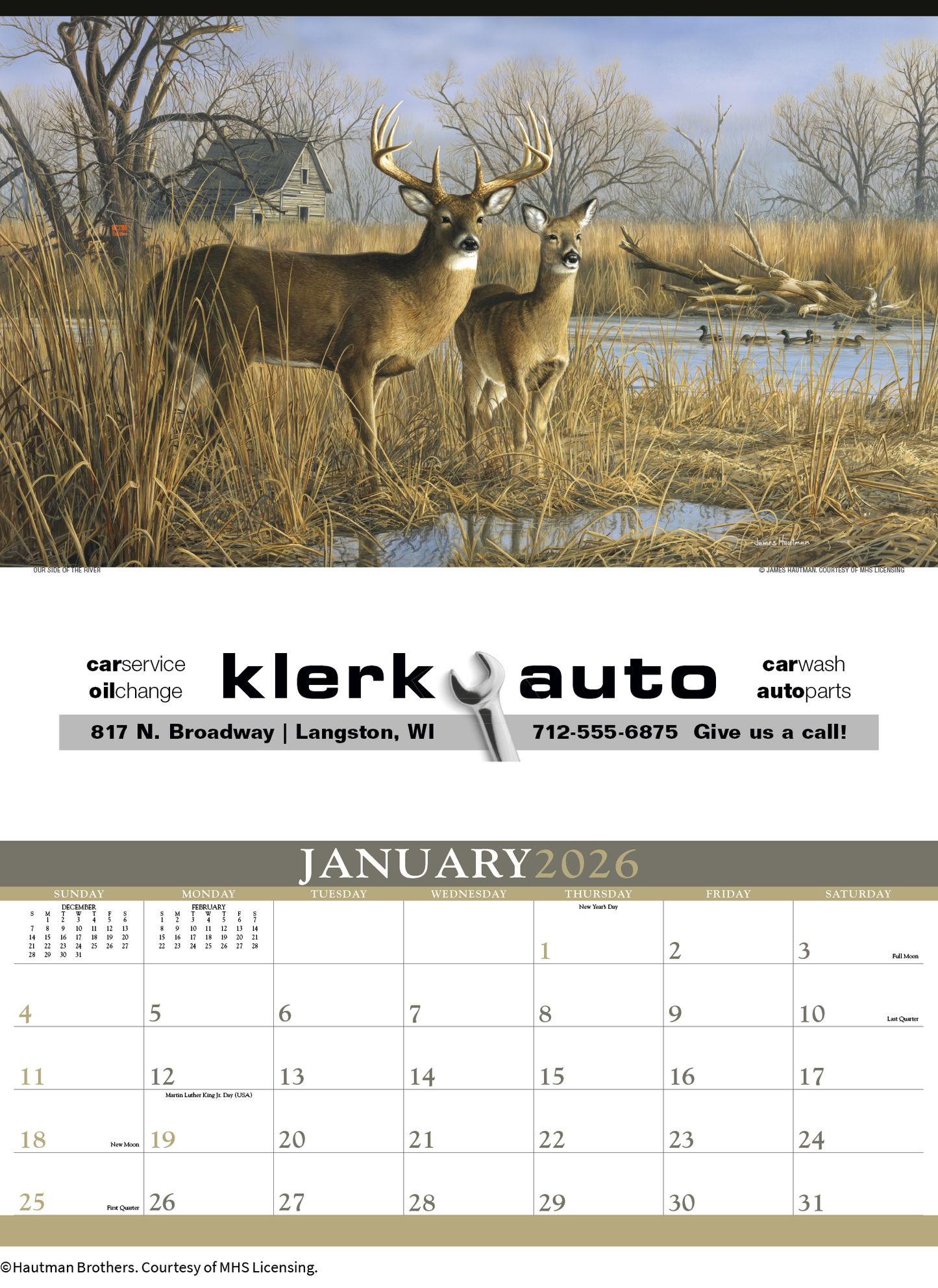 Triumph Calendars Wildlife Art by the Hautman Brothers Calendar-3111