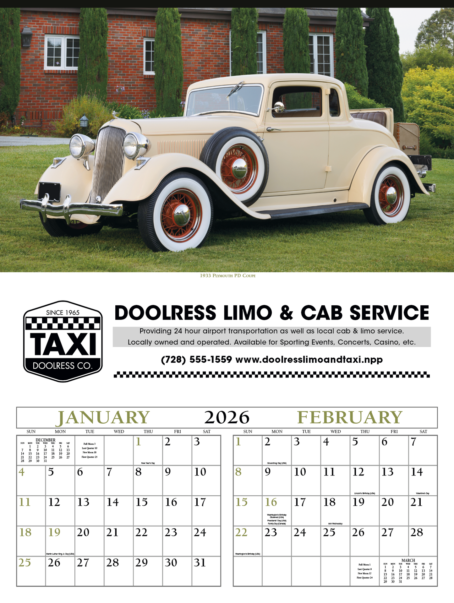Triumph Calendars Antique Cars Calendar-3200