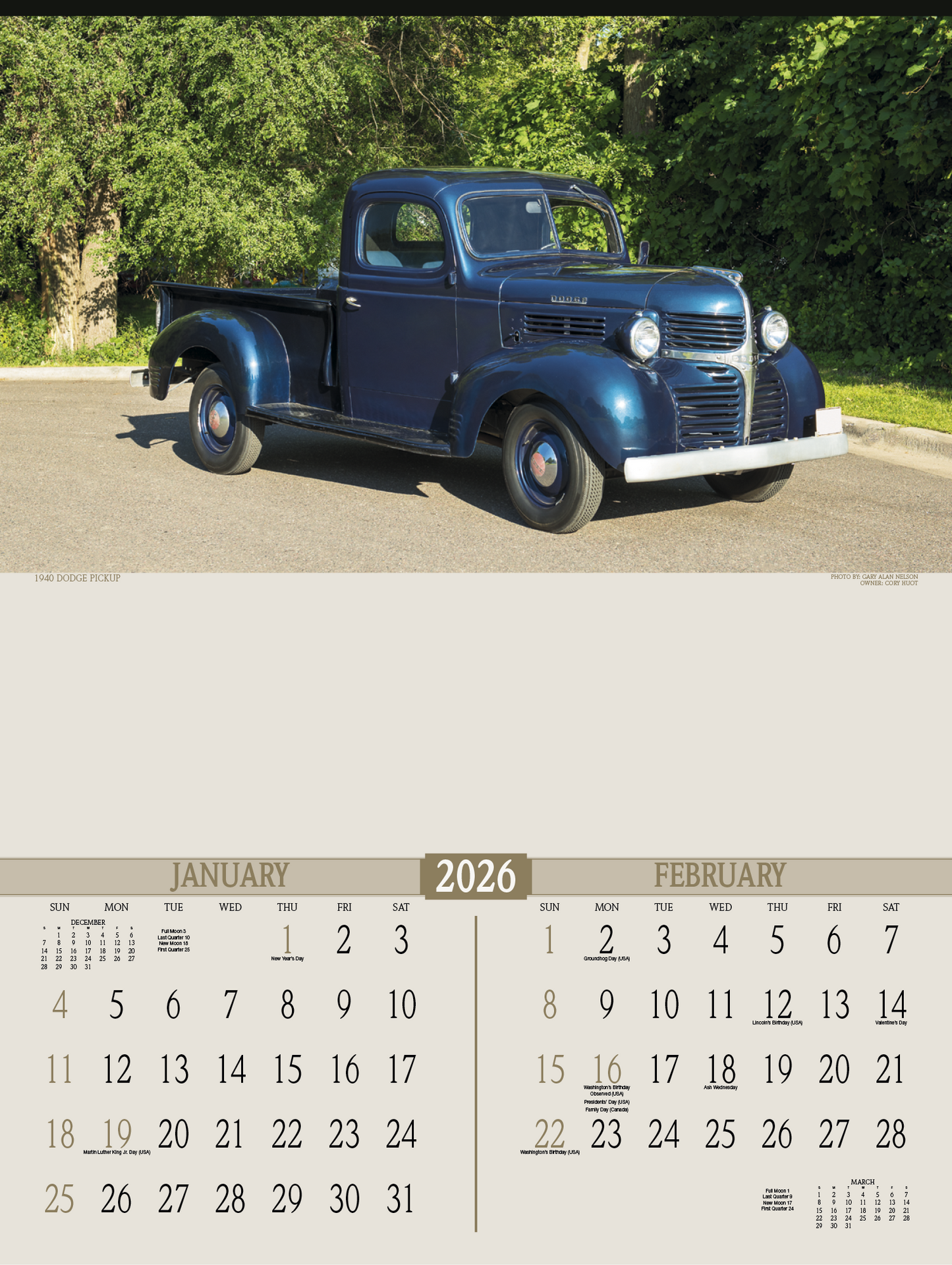 Triumph Calendars Antique Trucks Calendar-3214