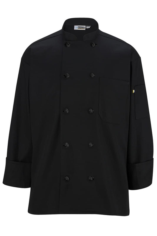 10 Knot Button Long Sleeve Chef Coat