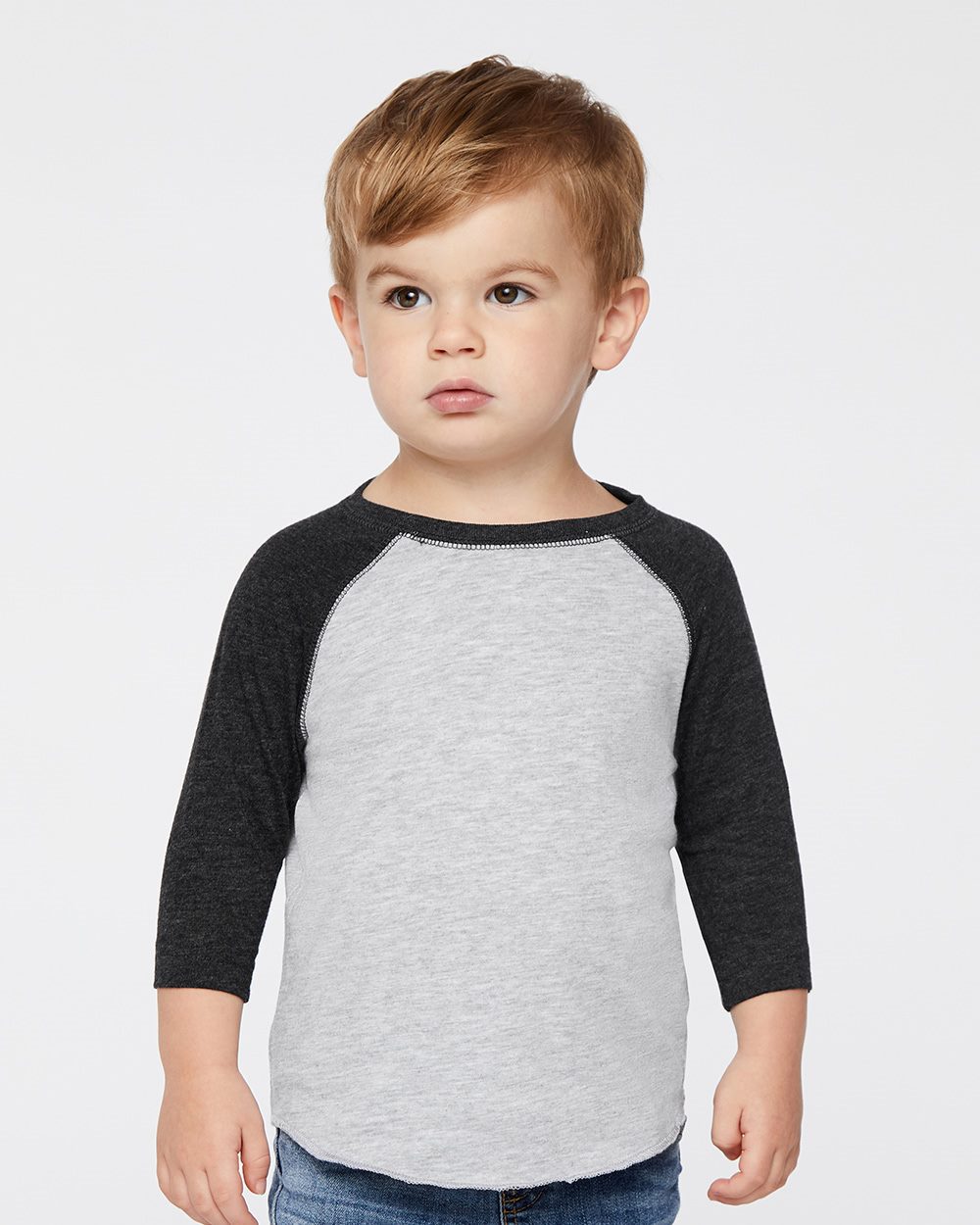 Rabbit Skins Toddler Baseball Fine Jersey Three-Quarter Sleeve Tee - 3330