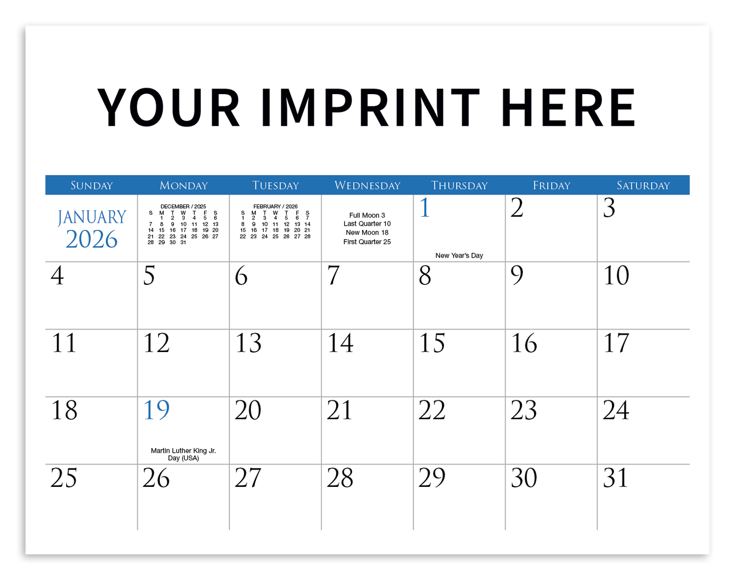 Triumph Calendars Small Quantity Custom Spiral Calendar-350