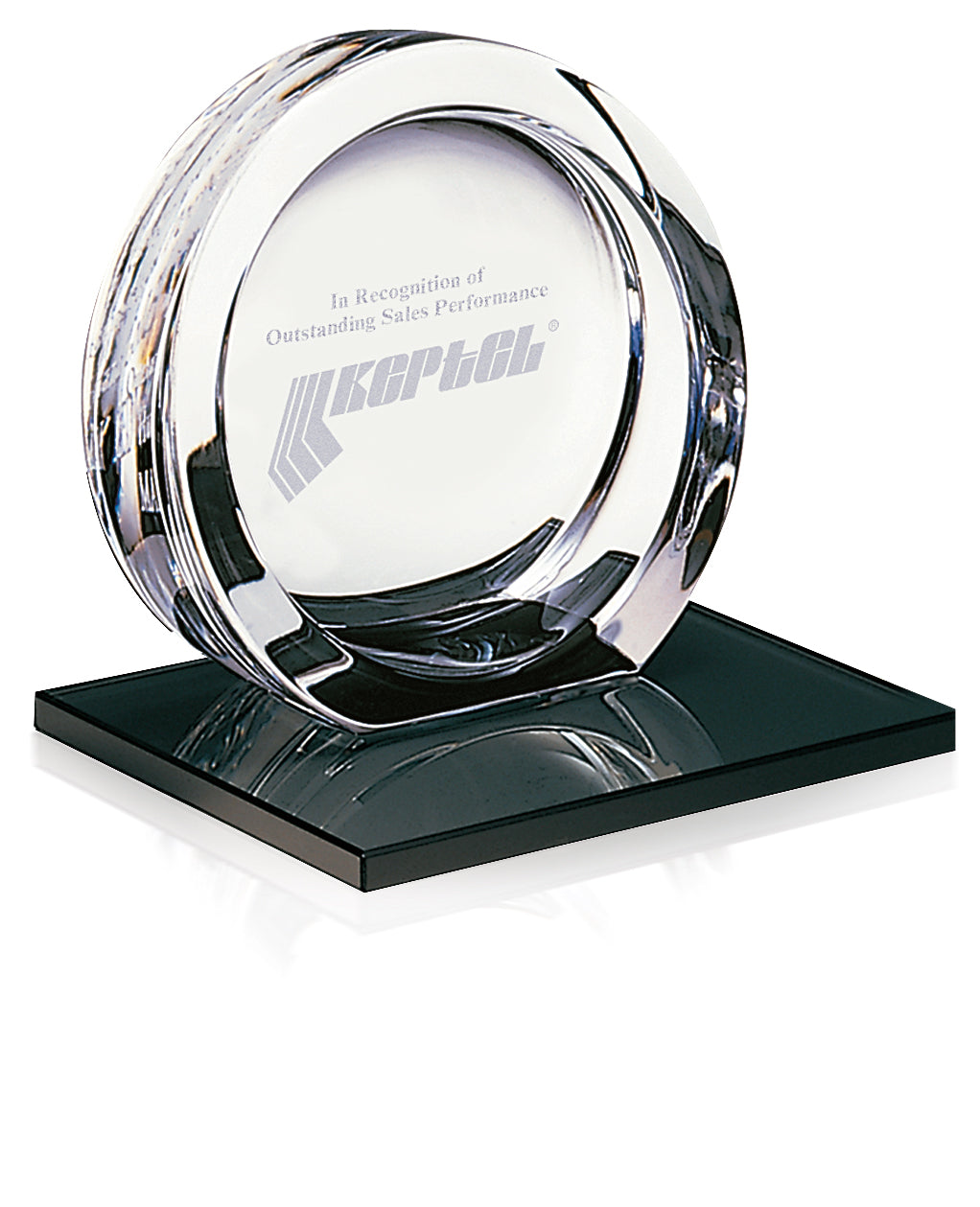 MARIO CIONI High Tech Award on Black Glass Base Large-35475