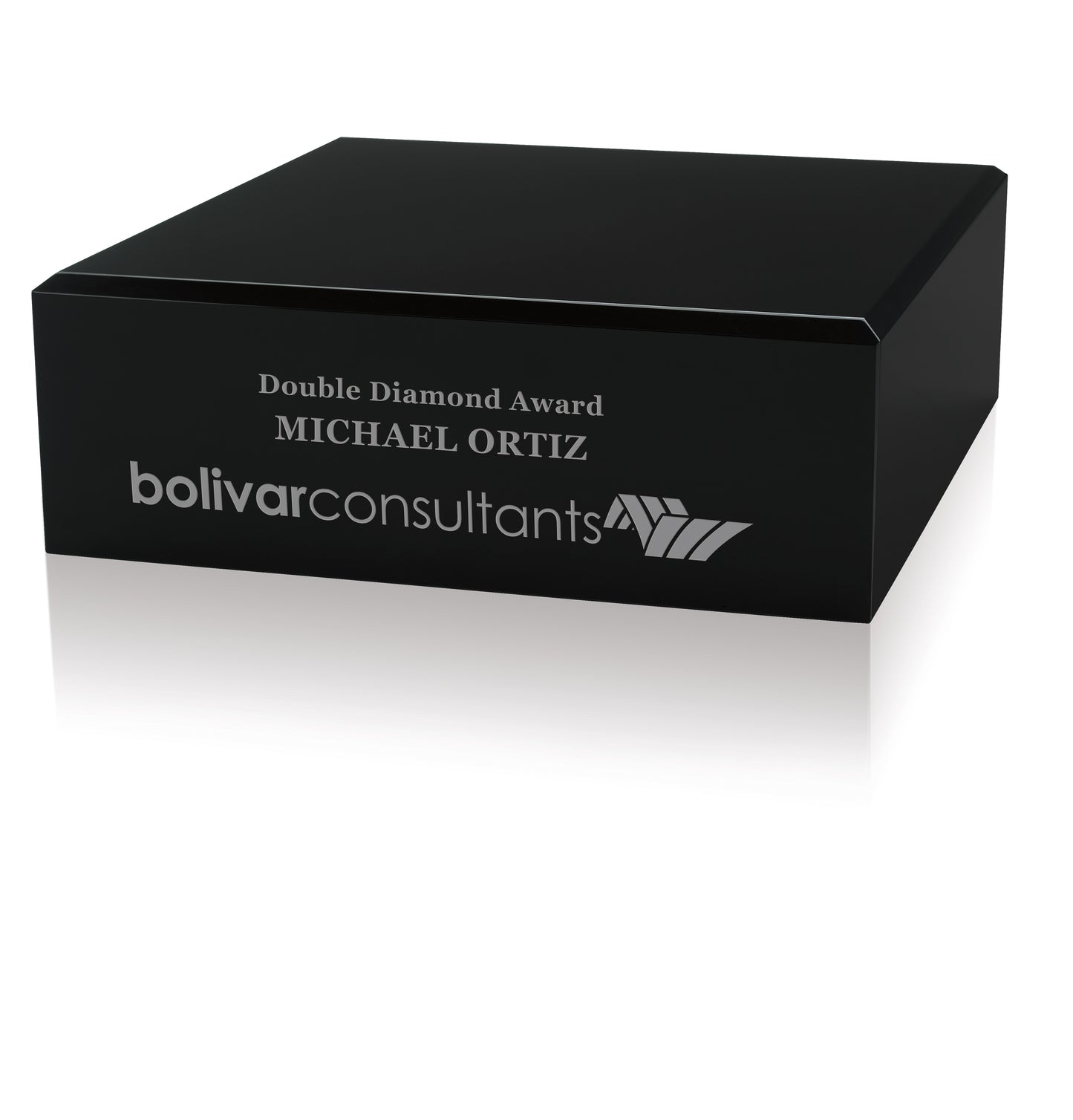 JAFFA Square Black Glass Base-36825