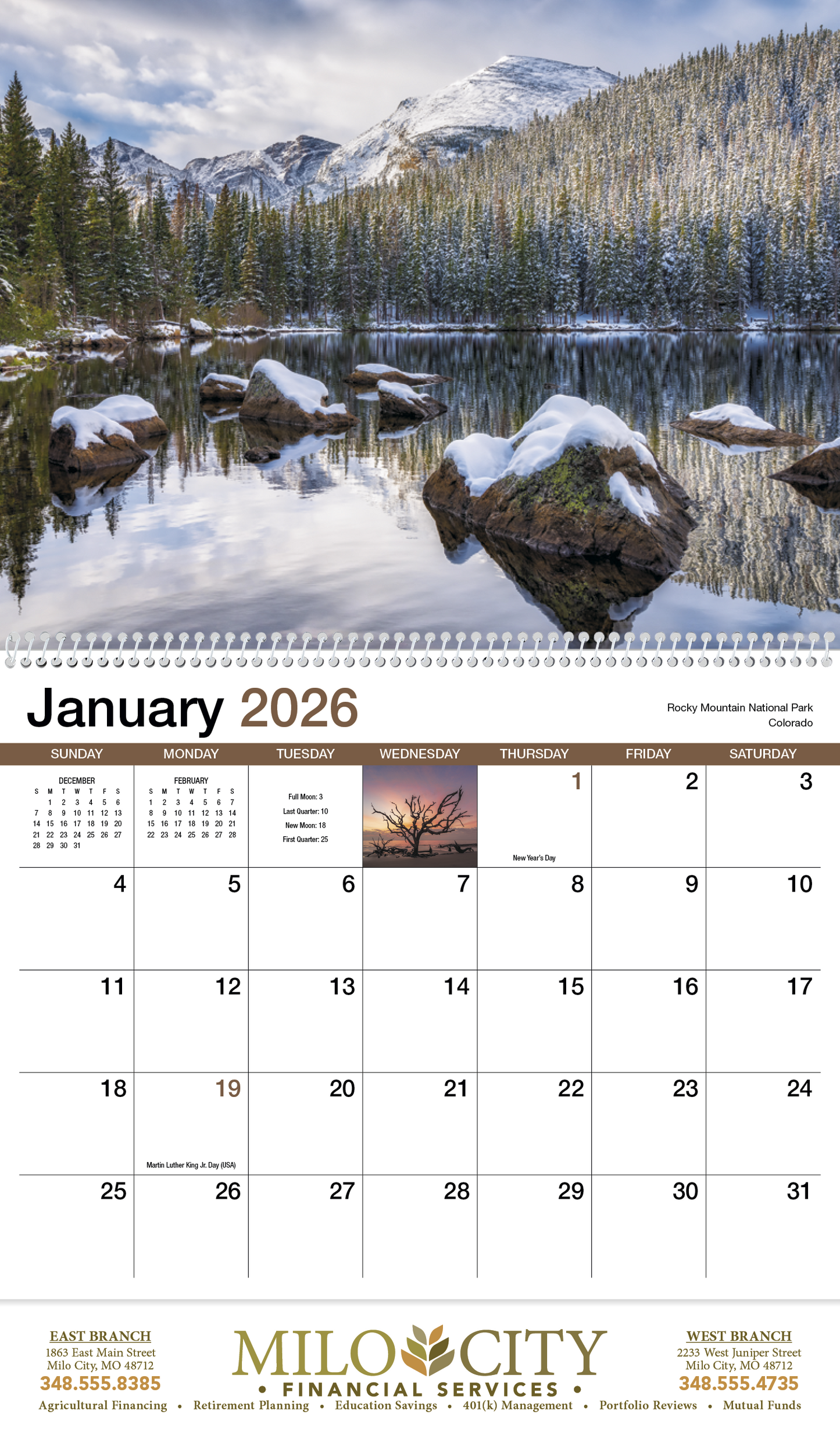 HotLine Products Scenic America Appointment Calendar Spiral-400