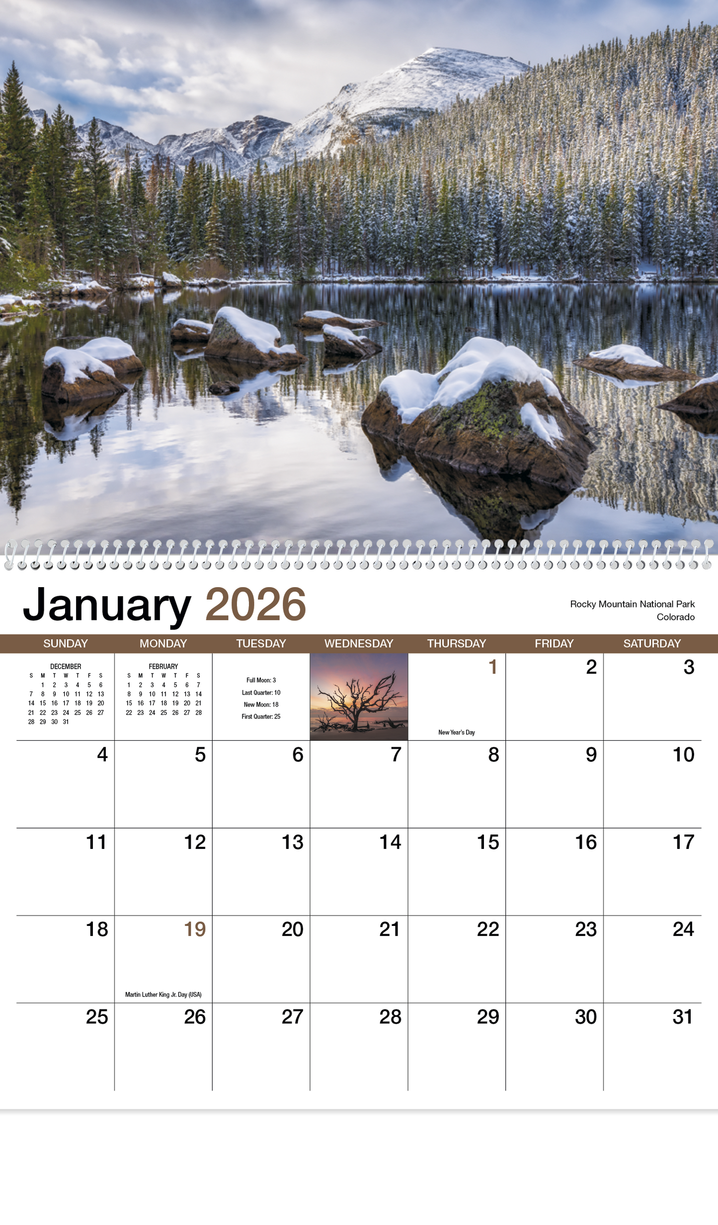 HotLine Products Scenic America Appointment Calendar Spiral-400
