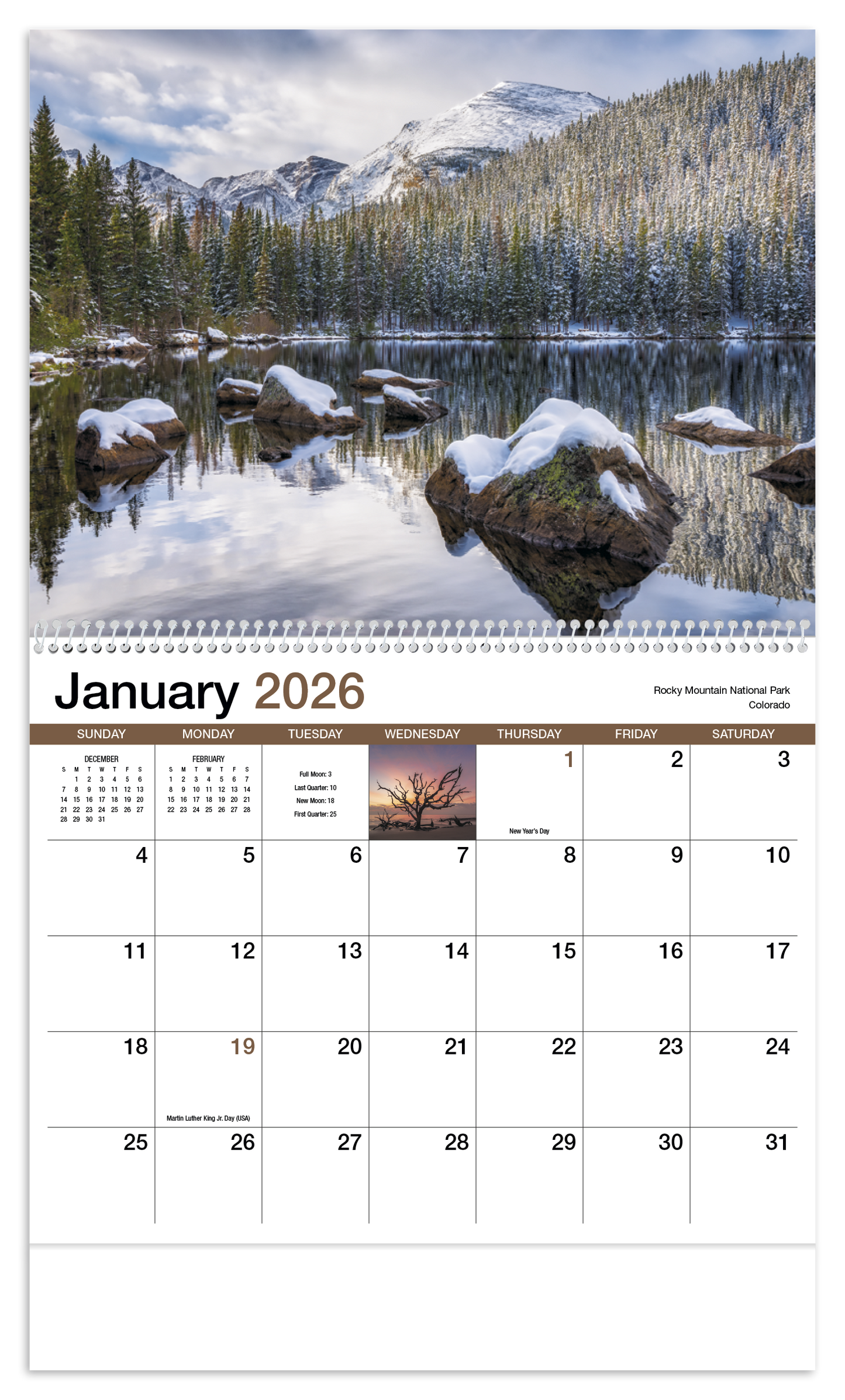 HotLine Products Scenic America Appointment Calendar Spiral-400