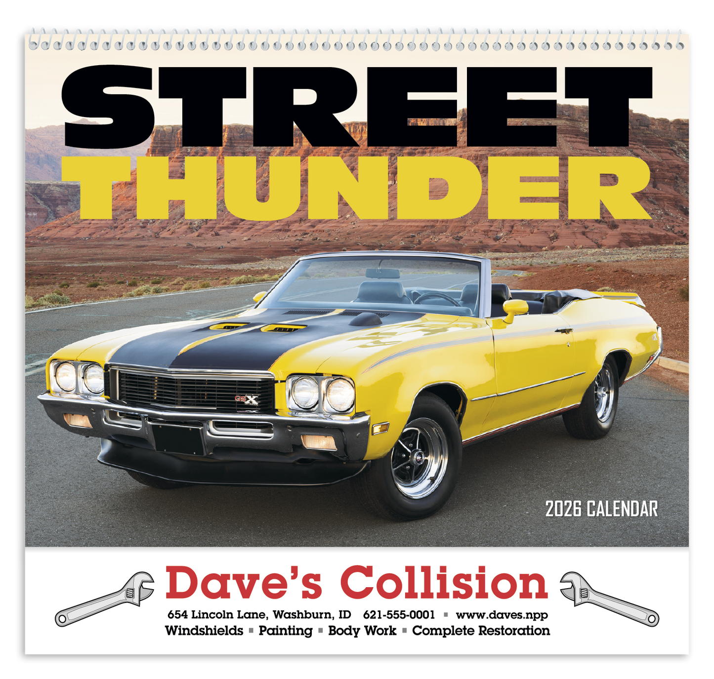 HotLine Products Street Thunder Appointment Calendar Spiral-401