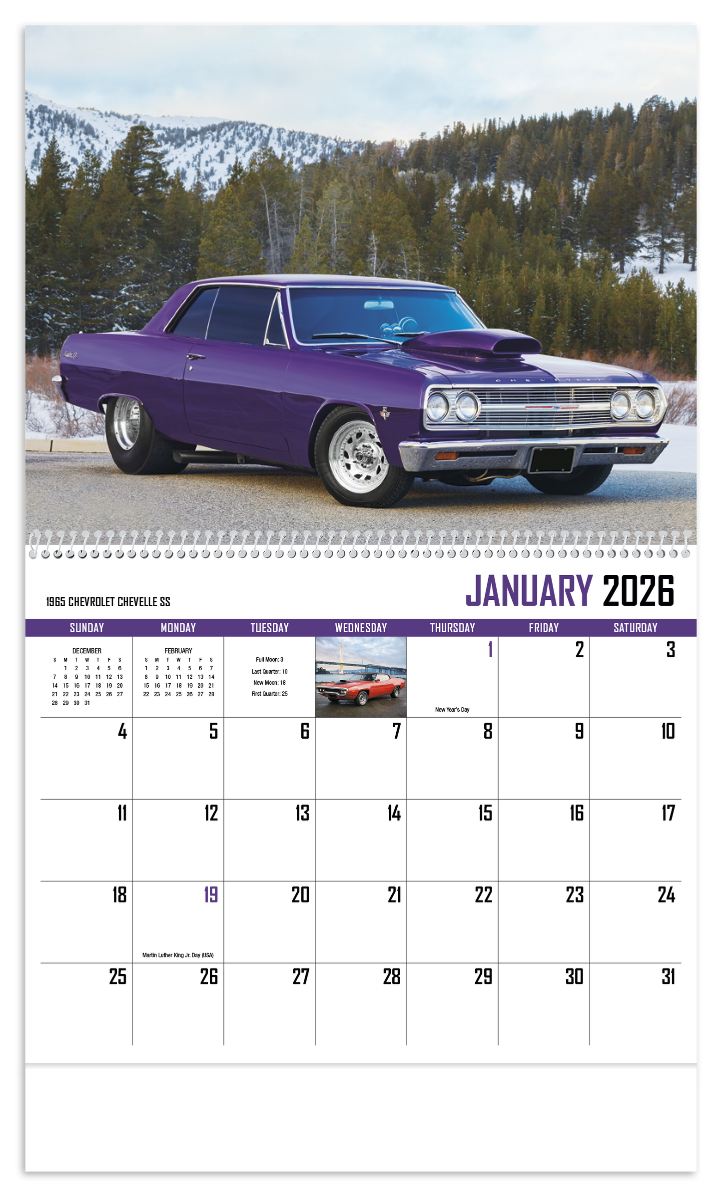 HotLine Products Street Thunder Appointment Calendar Spiral-401