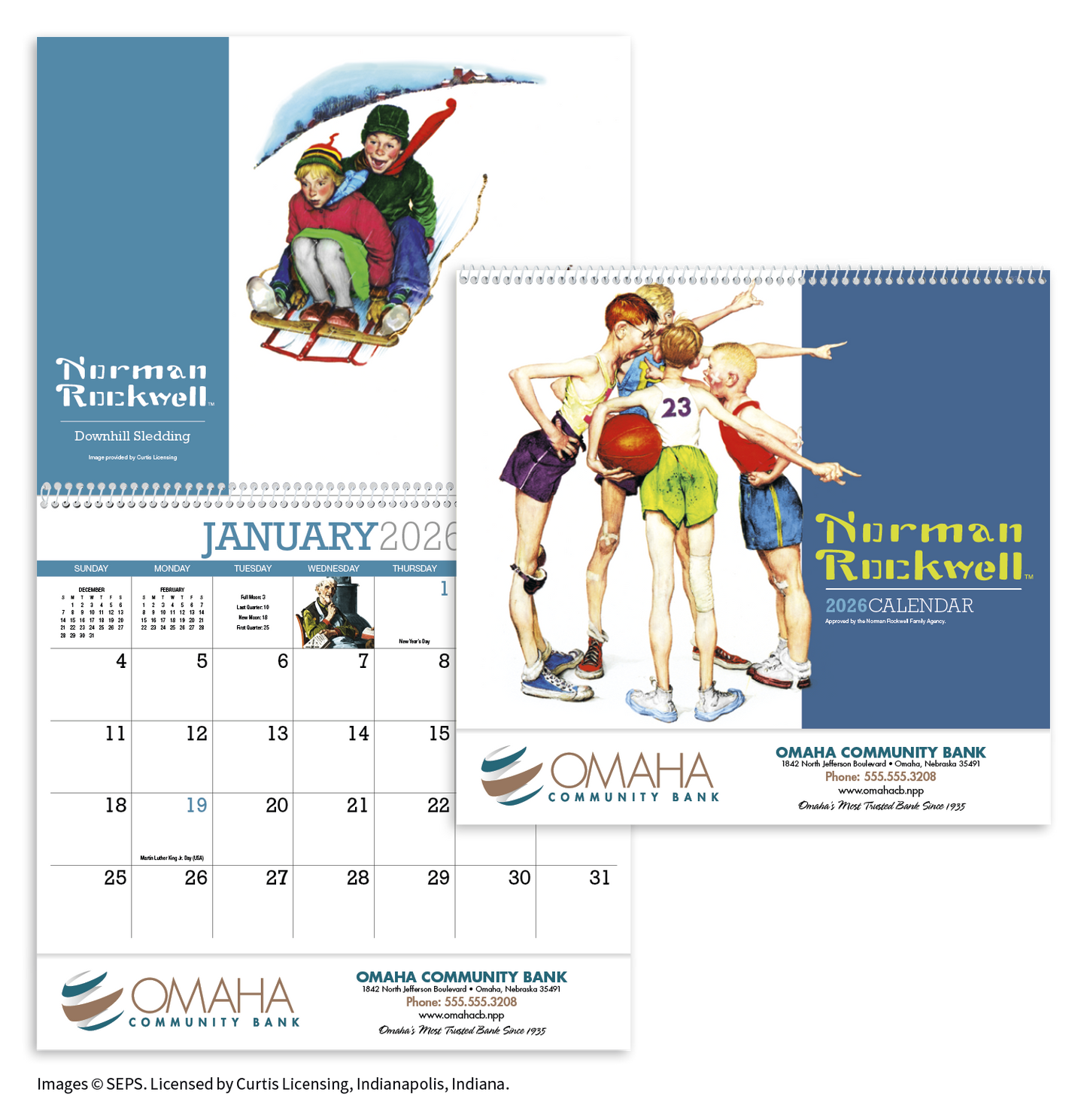 HotLine Products Norman Rockwell Appointment Calendar Spiral-402H