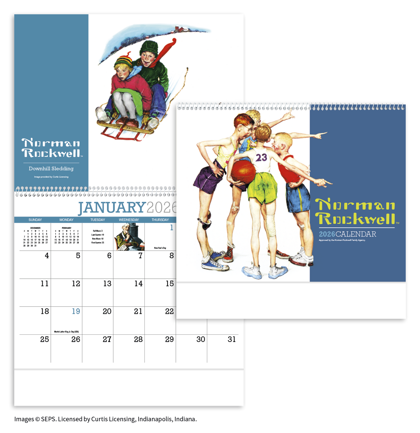 HotLine Products Norman Rockwell Appointment Calendar Spiral-402H