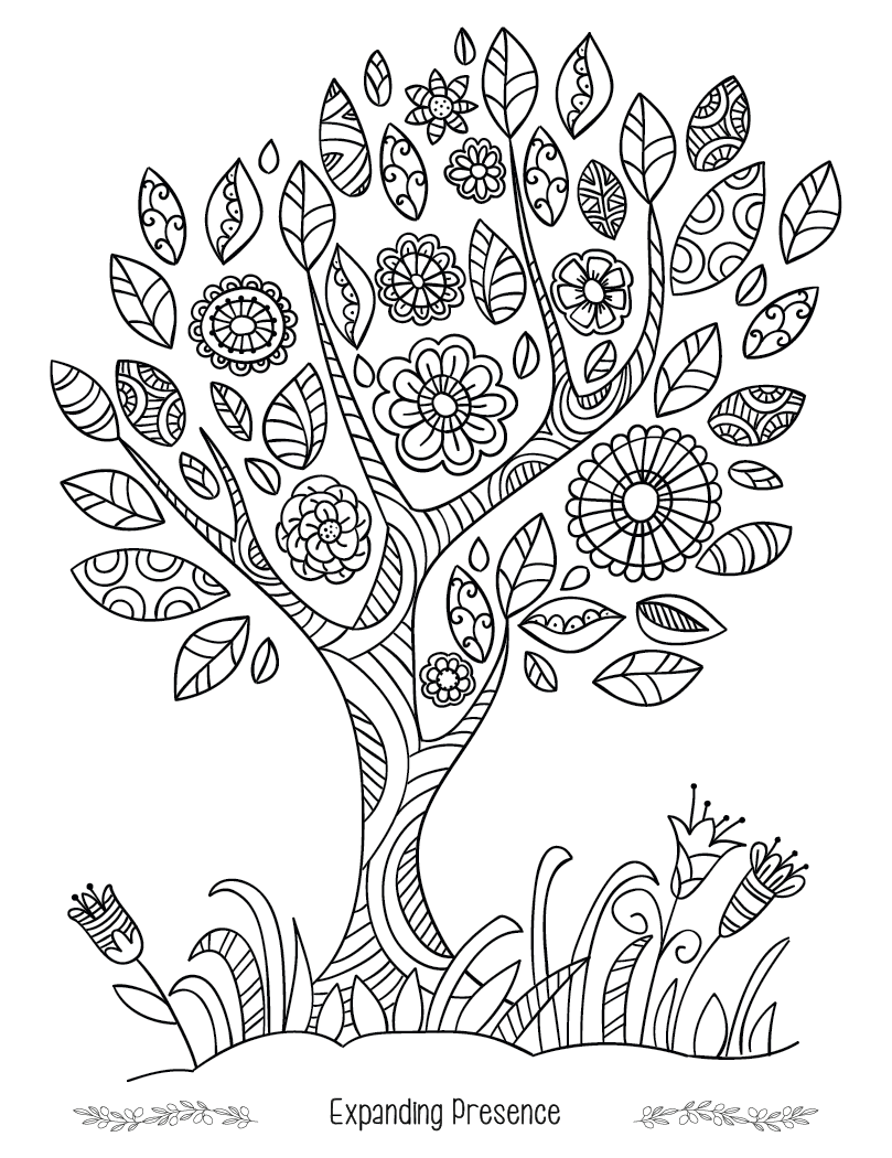 Good Value Floral Bliss Adult Coloring Book-41038