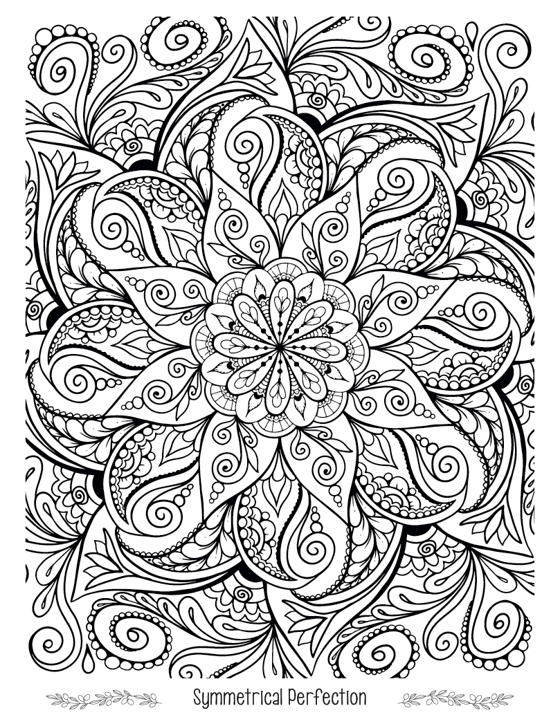 Good Value Floral Bliss Adult Coloring Book-41038