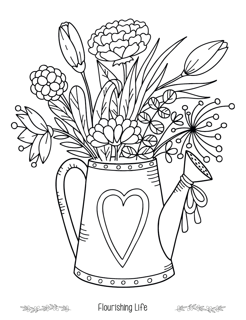 Good Value Floral Bliss Adult Coloring Book-41038