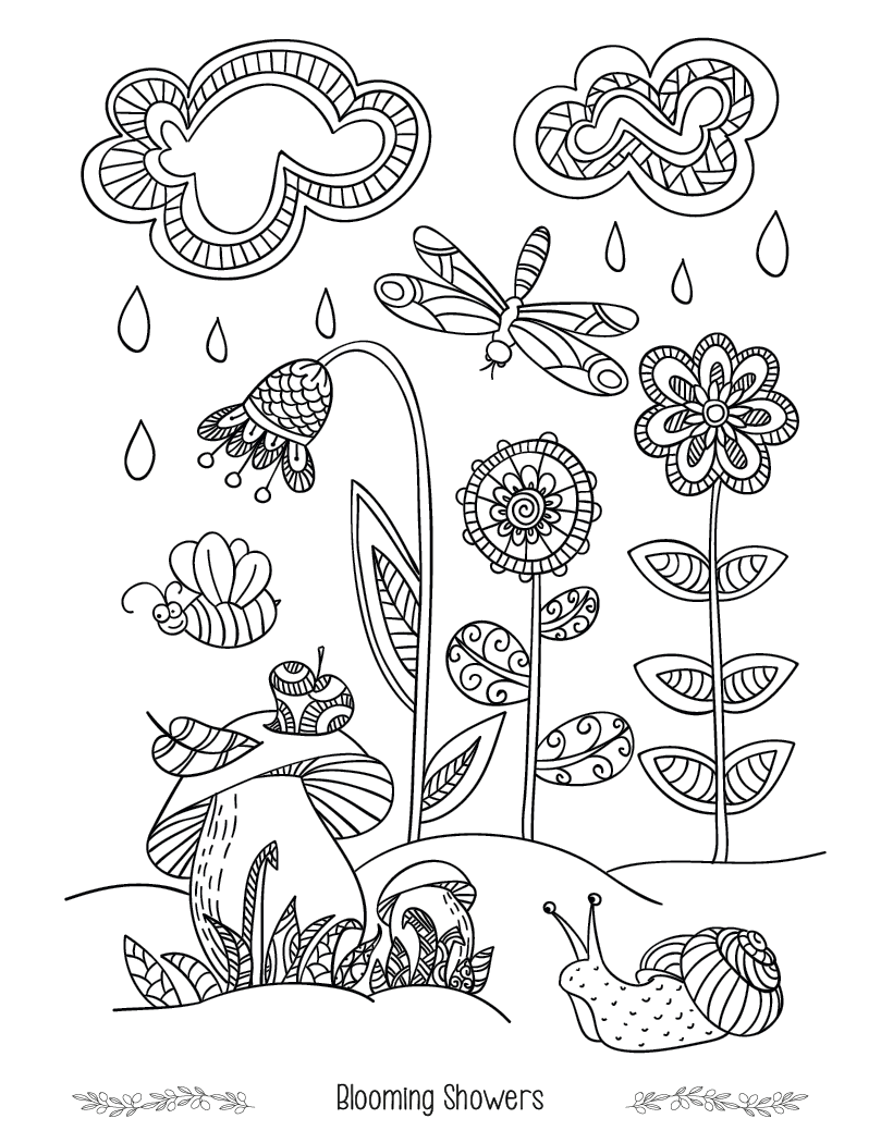 Good Value Floral Bliss Adult Coloring Book-41038