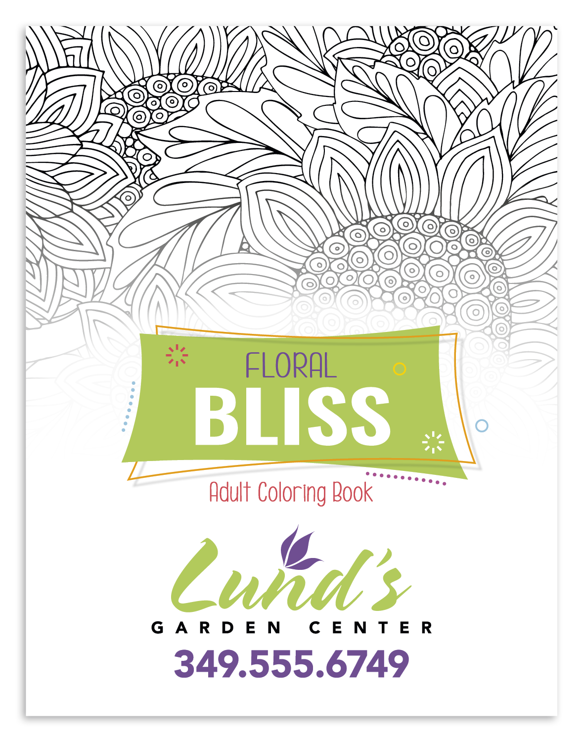 Good Value Floral Bliss Adult Coloring Book-41038