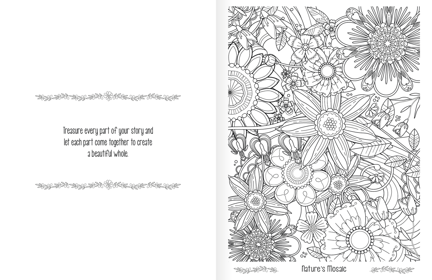 Good Value Floral Bliss Adult Coloring Book-41038