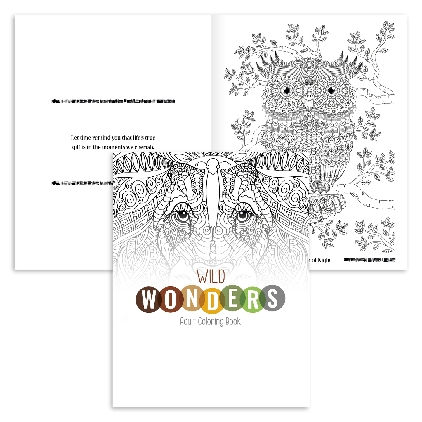 Good Value Wild Wonders Adult Coloring Book-41040