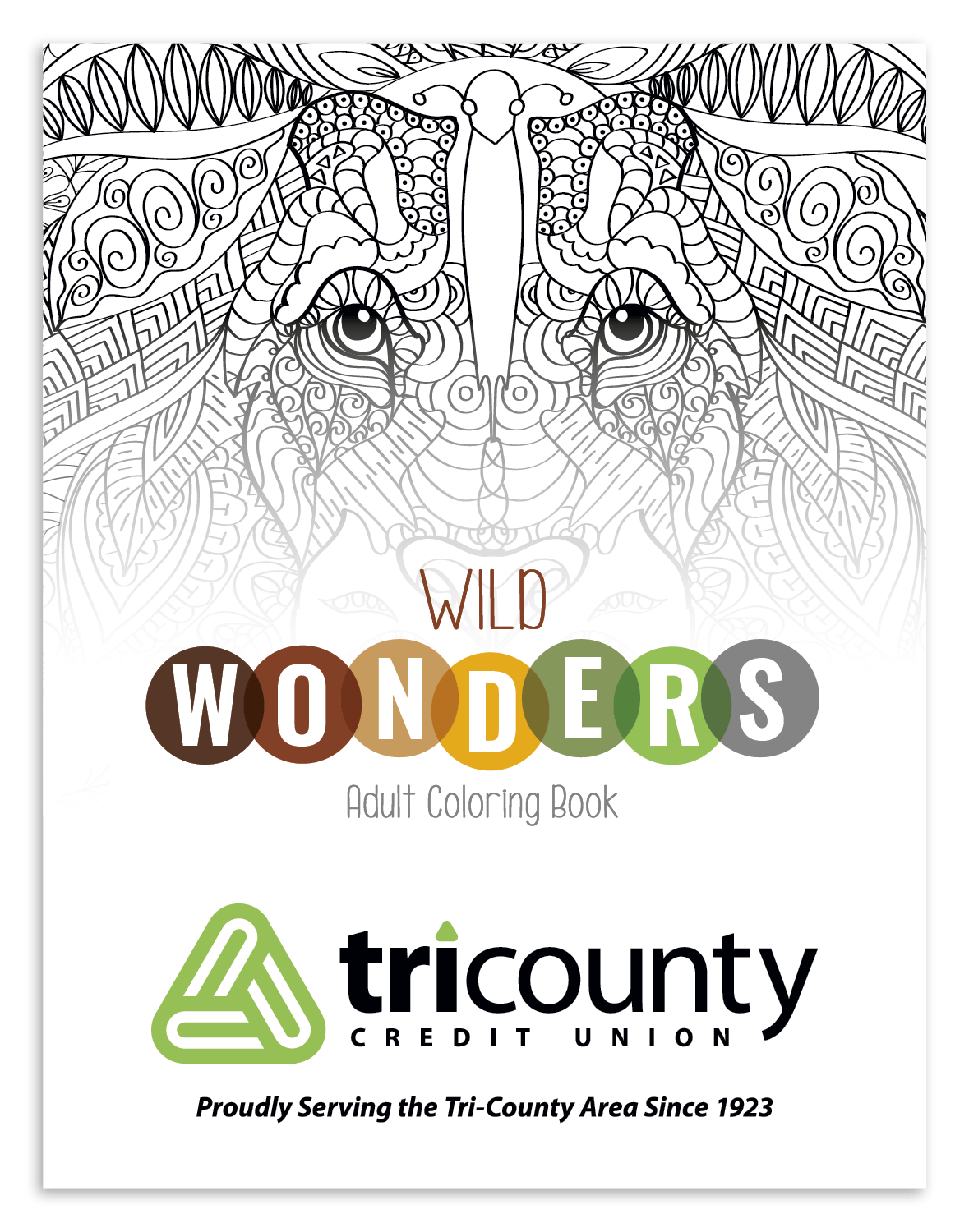 Good Value Wild Wonders Adult Coloring Book-41040