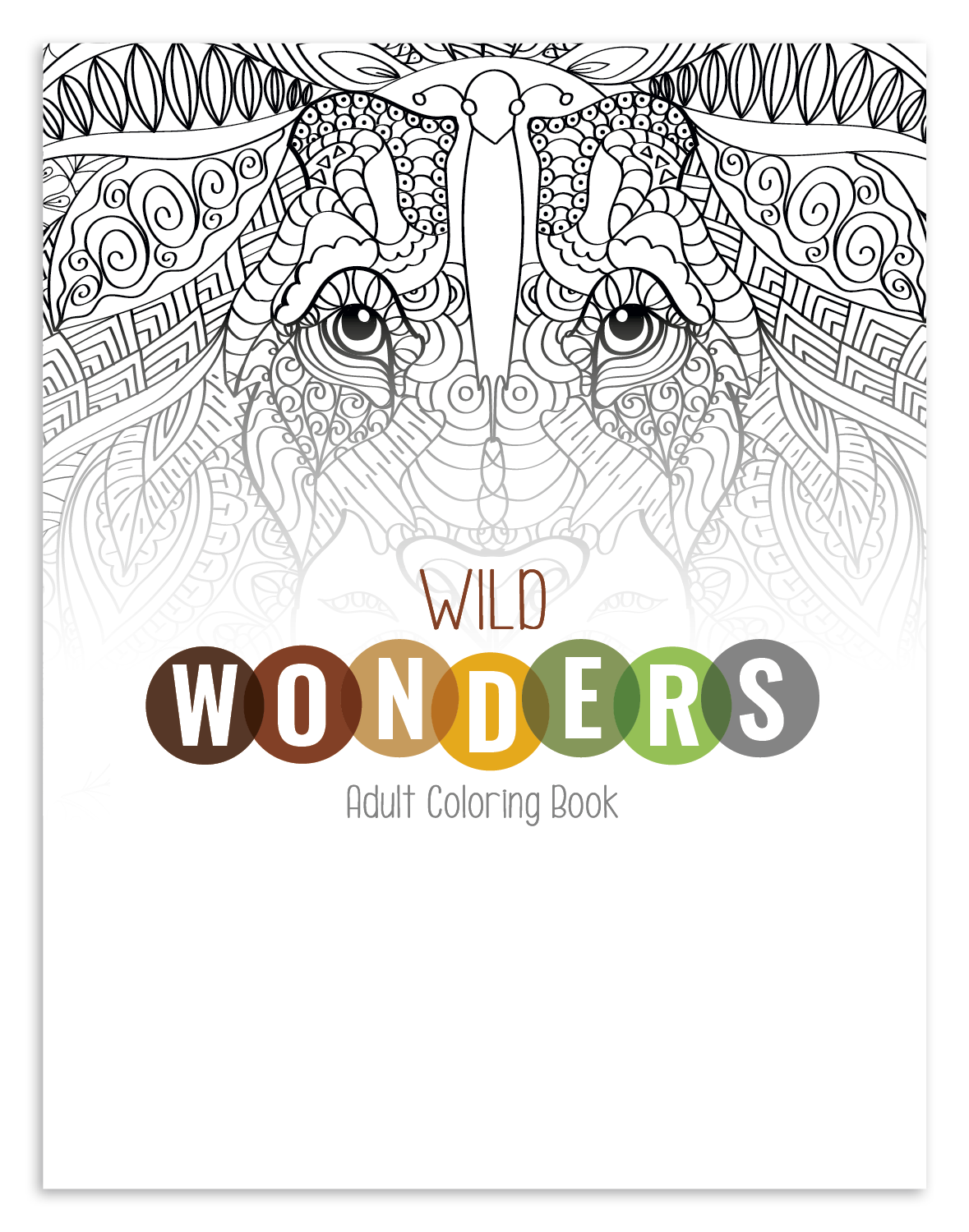 Good Value Wild Wonders Adult Coloring Book-41040