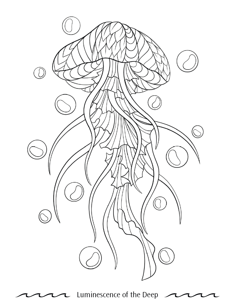 Good Value Oceans of Serenity Adult Coloring Book-41055