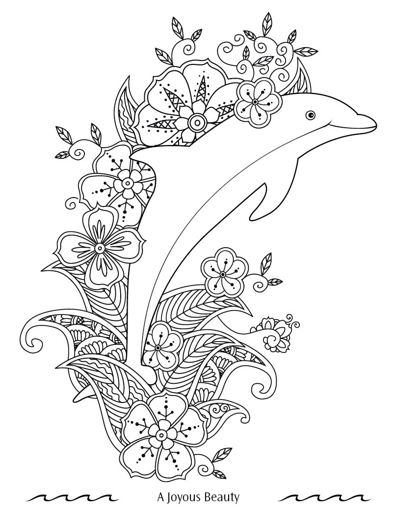 Good Value Oceans of Serenity Adult Coloring Book-41055