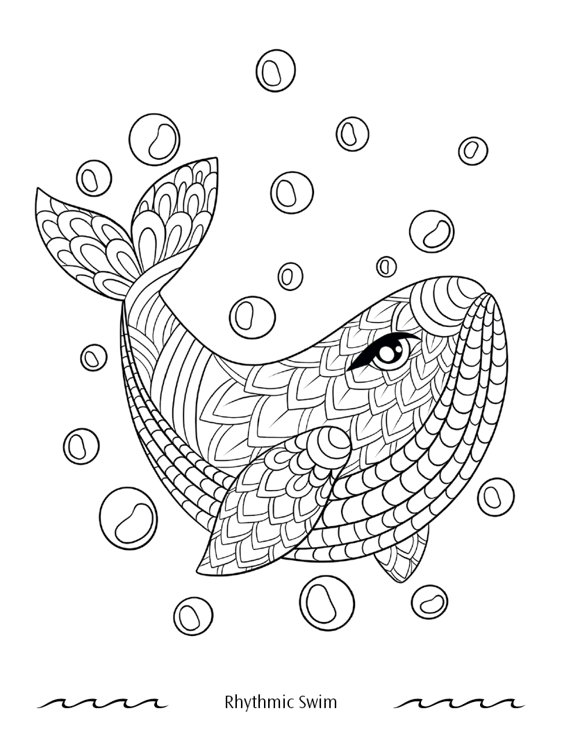 Good Value Oceans of Serenity Adult Coloring Book-41055