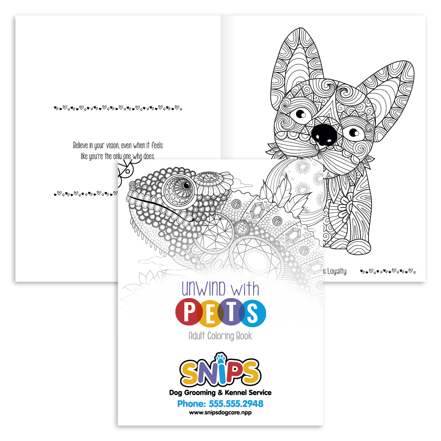 Good Value Unwind with Pets Adult Coloring Book-41269