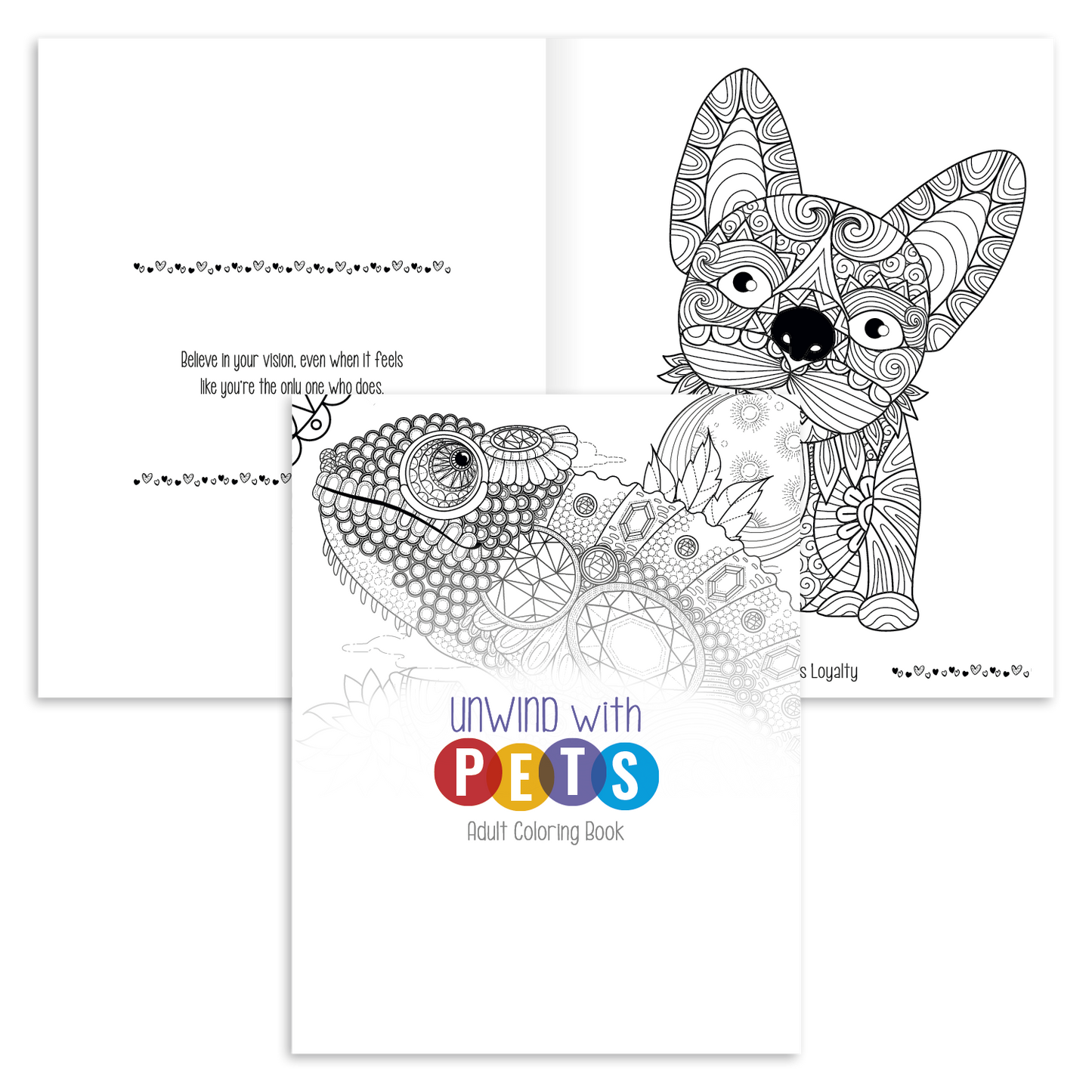 Good Value Unwind with Pets Adult Coloring Book-41269