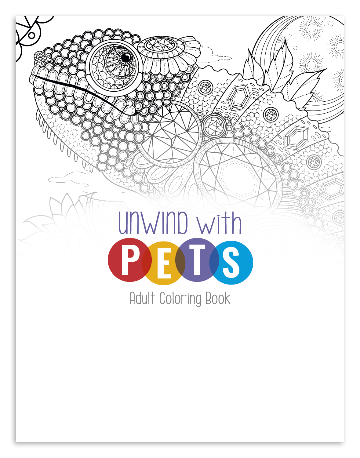 Good Value Unwind with Pets Adult Coloring Book-41269