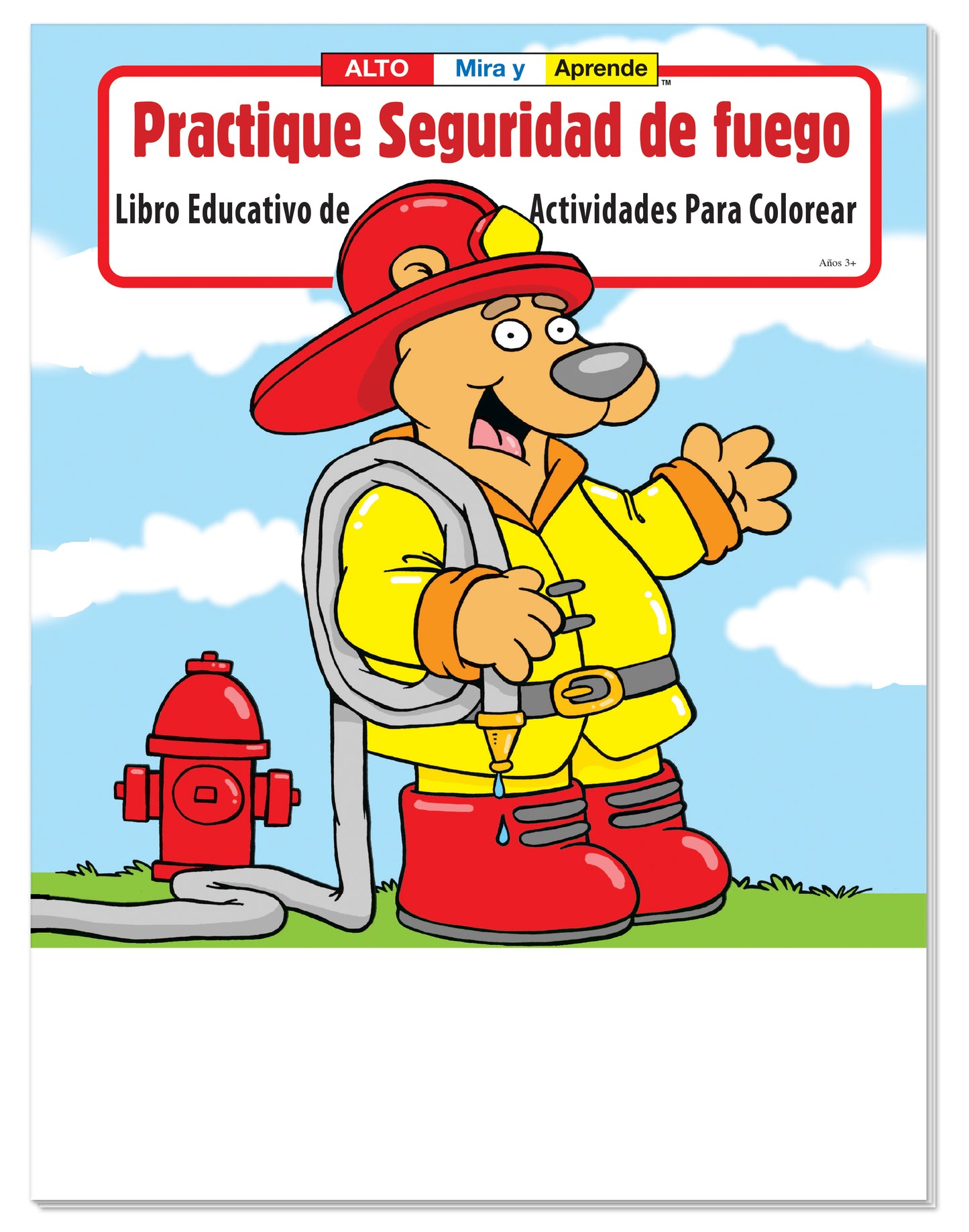 Coloring Book Practice Fire Safety Spanish-41278
