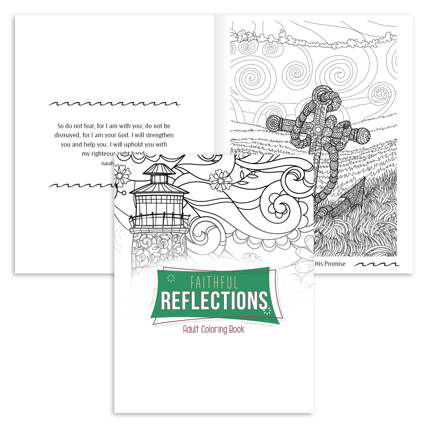 Good Value Faithful Reflections Adult Coloring Book-41281