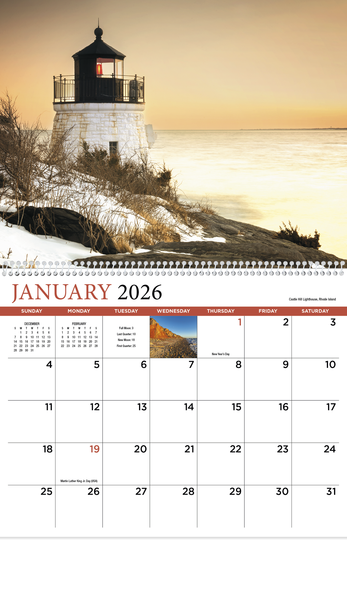 HotLine Products New England Appointment Calendar Spiral-412