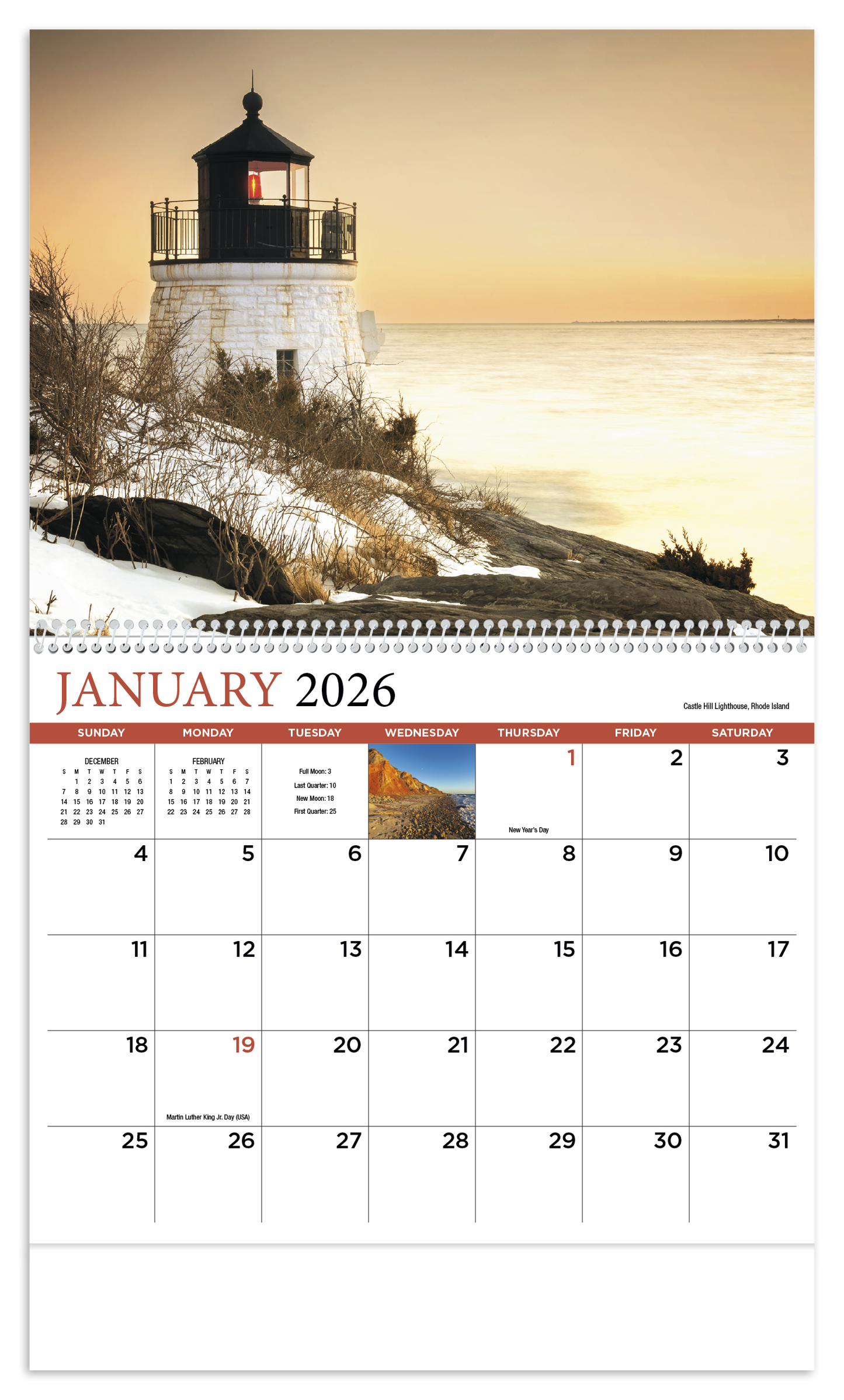 HotLine Products New England Appointment Calendar Spiral-412