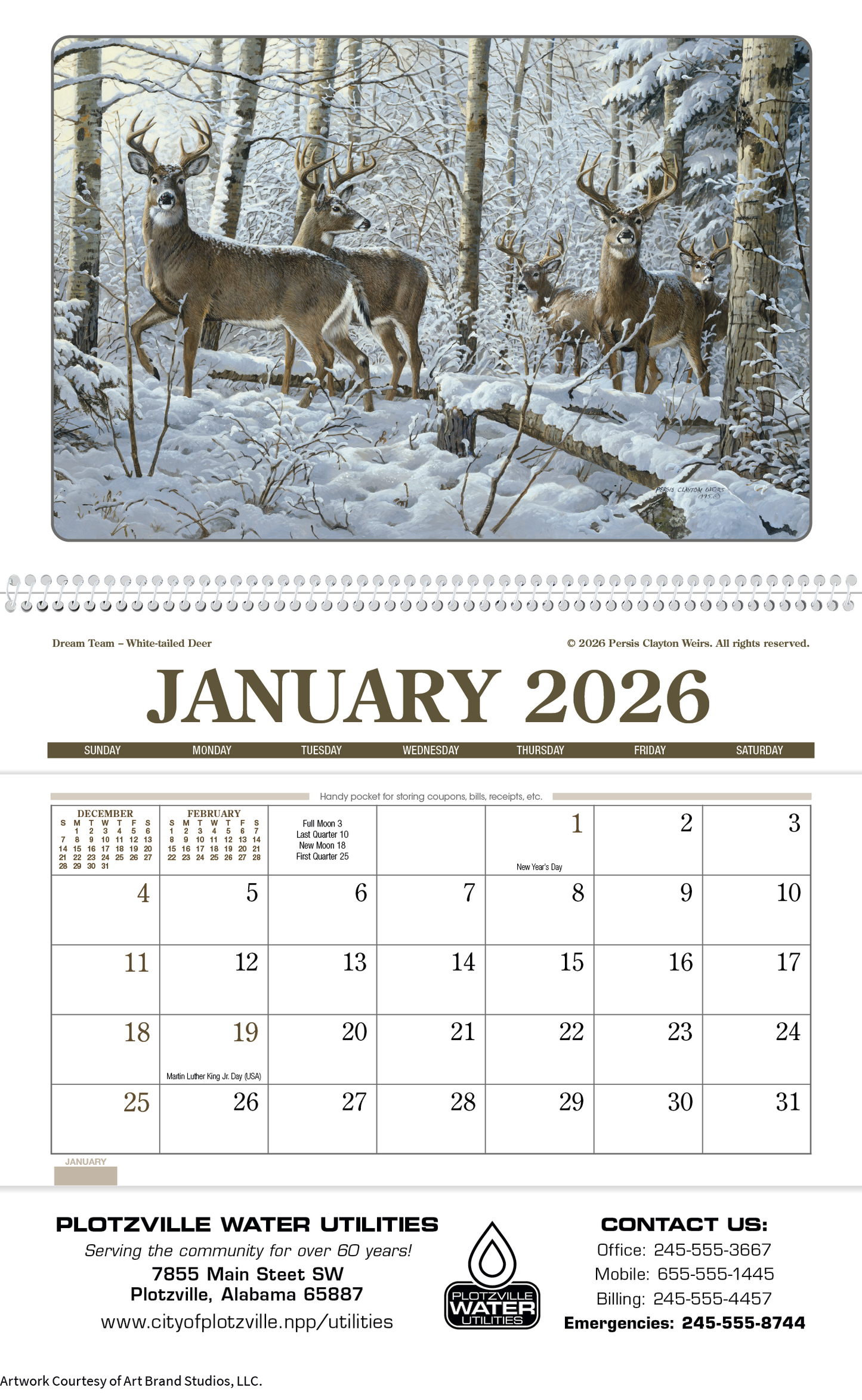 Triumph Calendars Wildlife Art Pocket Calendar-4153