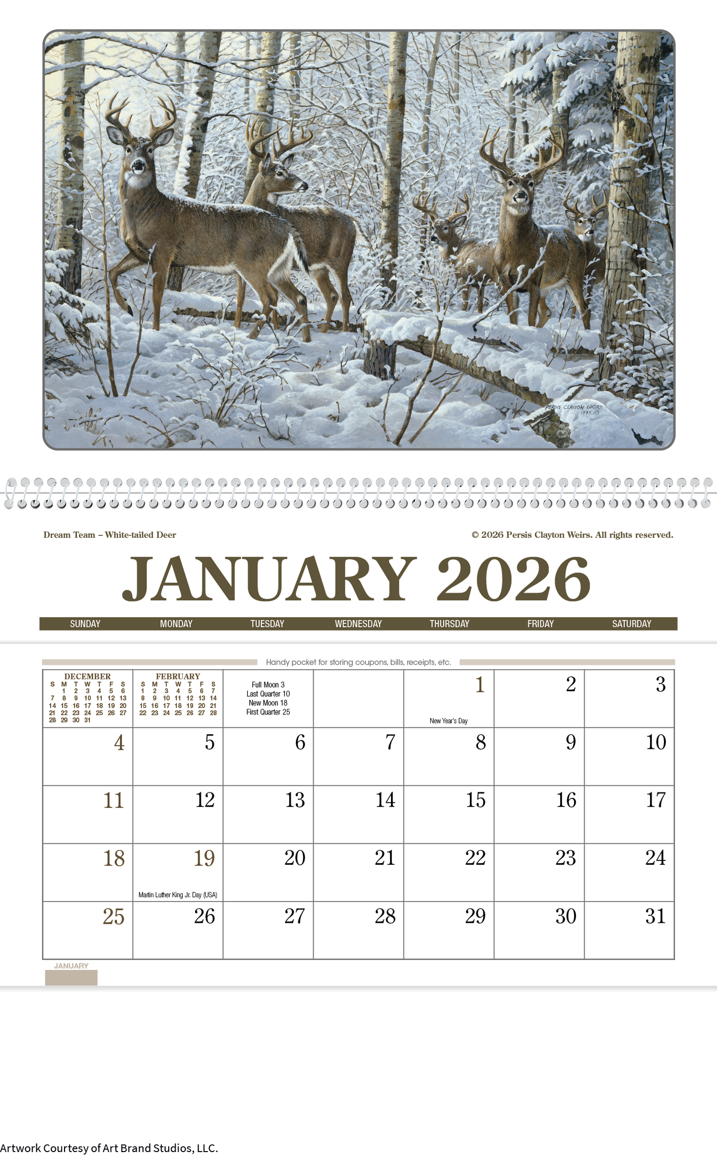 Triumph Calendars Wildlife Art Pocket Calendar-4153