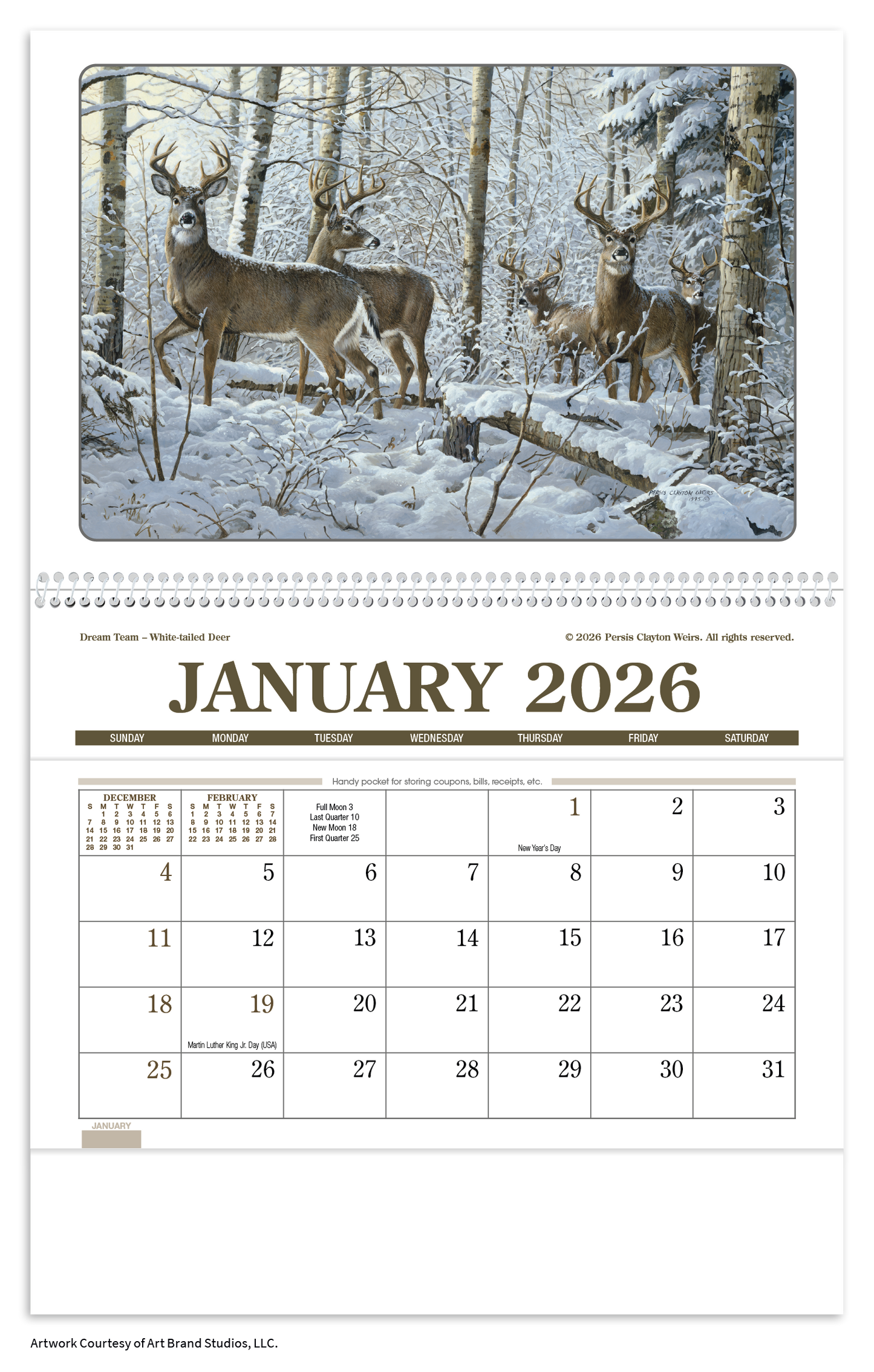 Triumph Calendars Wildlife Art Pocket Calendar-4153