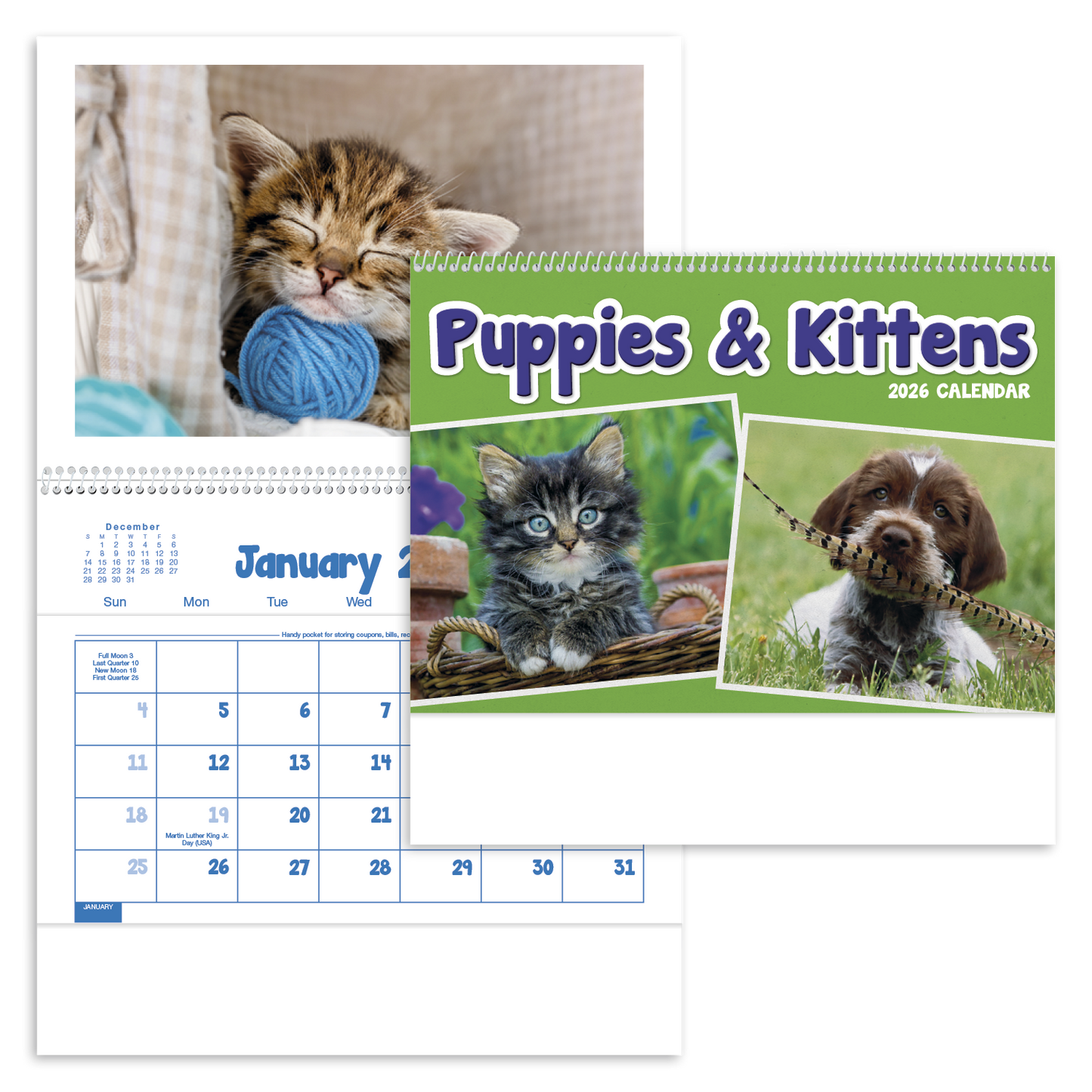 Triumph Calendars Puppies Kittens Pocket Calendar-4155