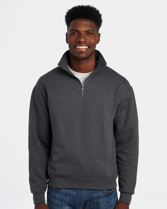 JERZEES Super Sweats NuBlend® Quarter-Zip Cadet Collar Sweatshirt - 4528MR