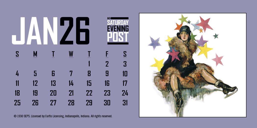 Triumph Calendars The Saturday Evening Post Desk Calendar-4252