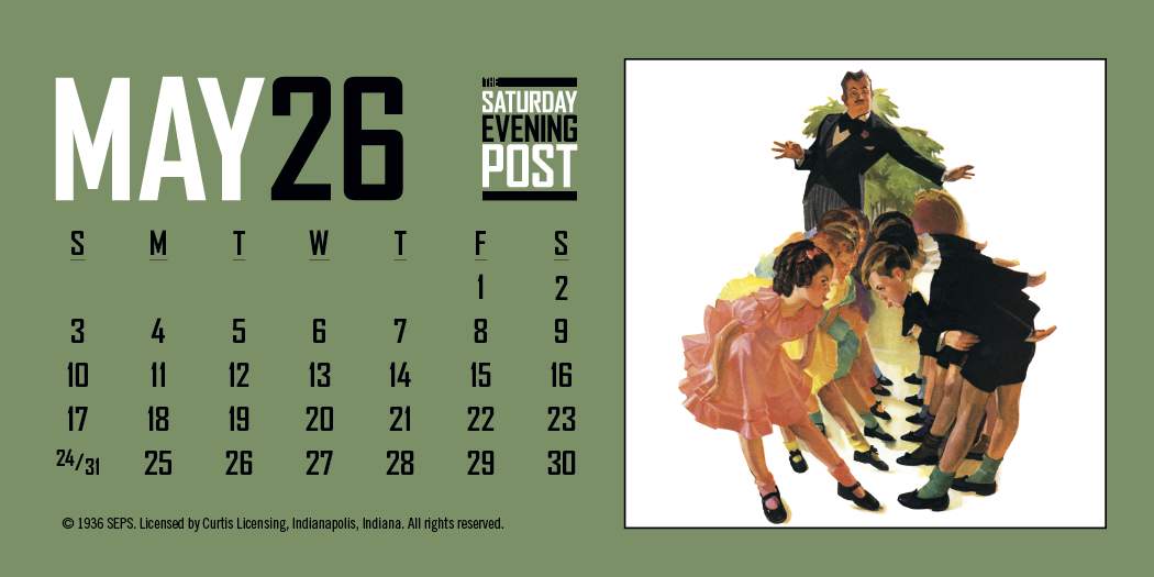 Triumph Calendars The Saturday Evening Post Desk Calendar-4252
