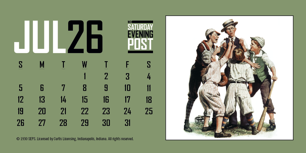 Triumph Calendars The Saturday Evening Post Desk Calendar-4252