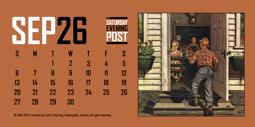 Triumph Calendars The Saturday Evening Post Desk Calendar-4252