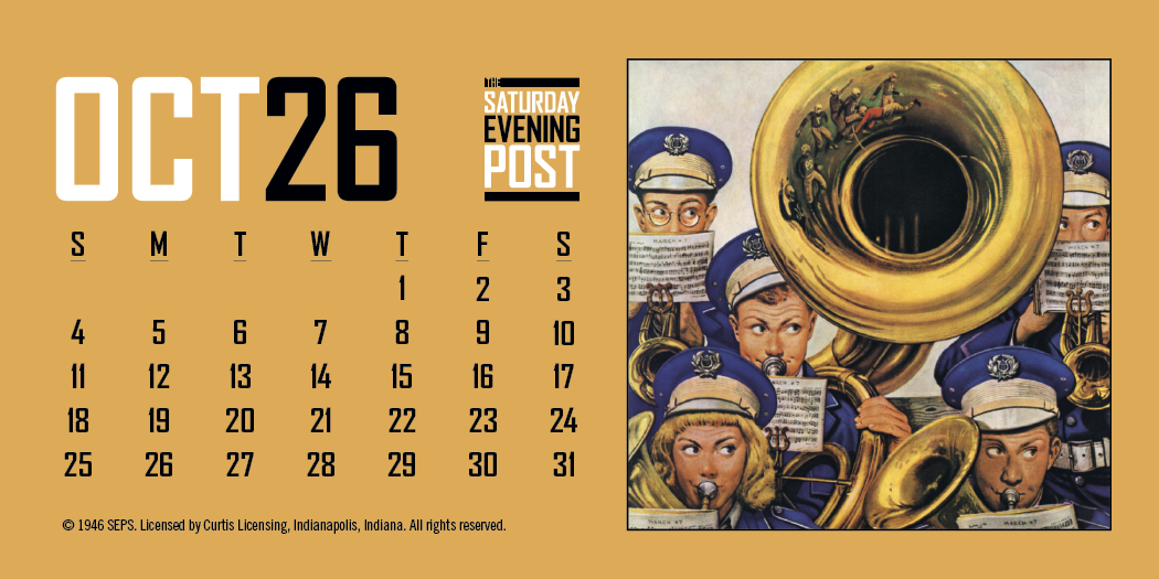 Triumph Calendars The Saturday Evening Post Desk Calendar-4252